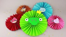 DIY Angry Birds Decorations - Paper Rosettes