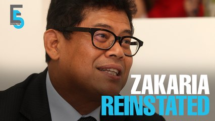 EVENING 5: FGV’s Zakaria returns next Monday