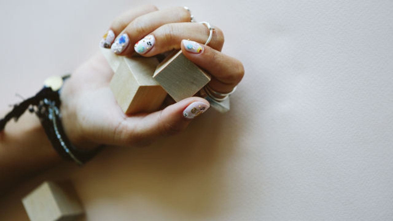 The Easiest Sticker Manicure