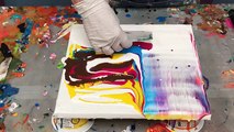 Acrylic Pour Painting: Simple Swipe Technique For CELLS