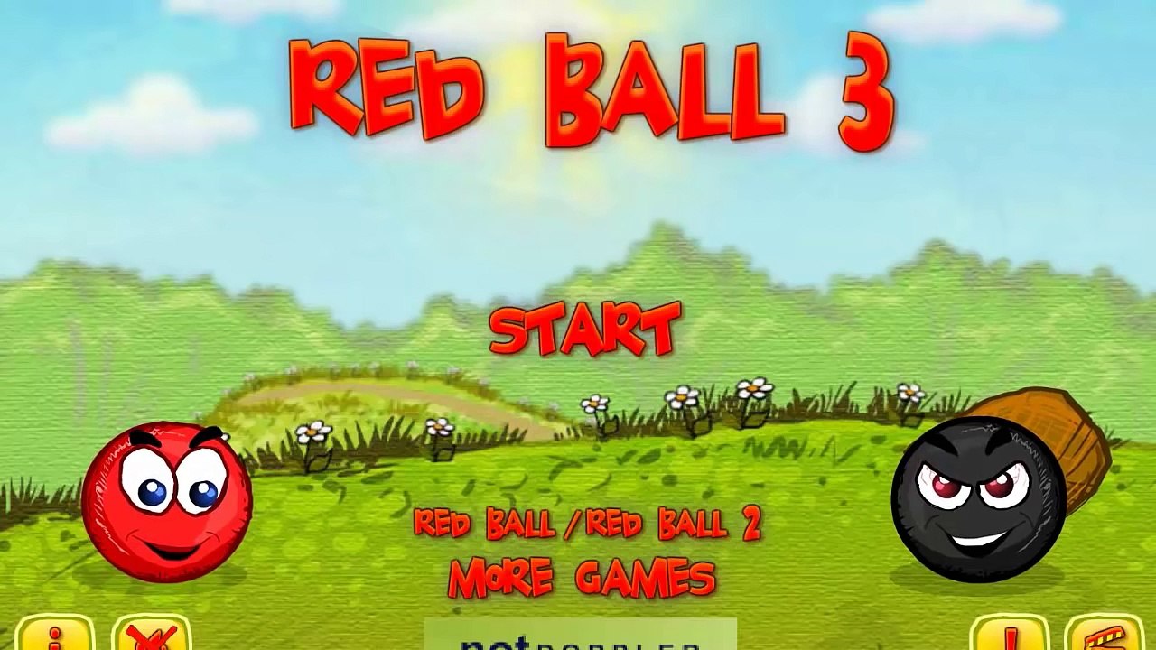 КРАСНЫЙ ШАРИК против ЧЁРНОГО шара (1 серия). Игра для ДЕТЕЙ и малышей как МУЛЬТИК. Red Ball 3