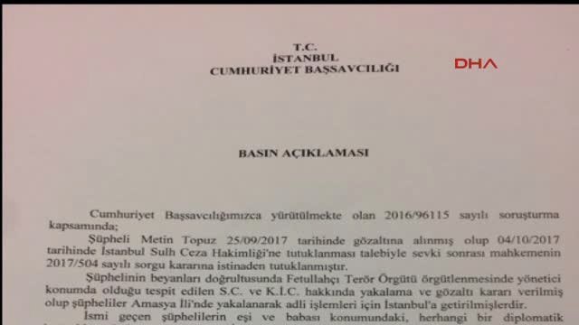 İstanbul Cumhuriyet Başsavcılığı ABD Konsolosluk Çalışanını İfadeye Davet Etti