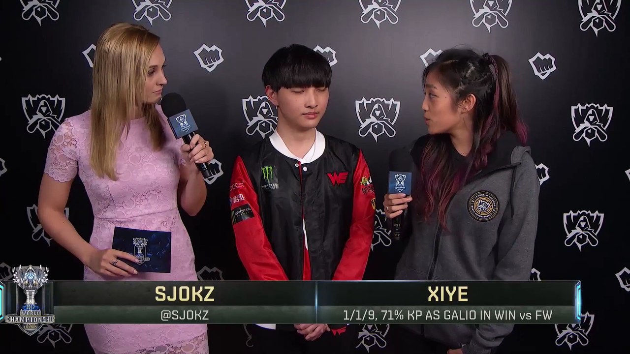Interview with WE Xiye - Worlds 2017 Group Stage