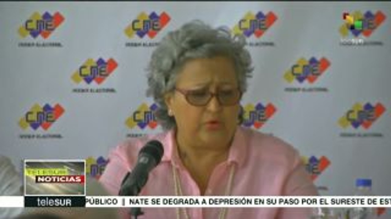 Afina detalles CNE venezolano de cara a elecciones regionales del 15-O