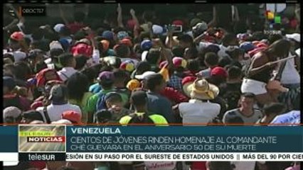 Jóvenes venezolanos recuerdan al Che Guevara tras 50 años de muerto
