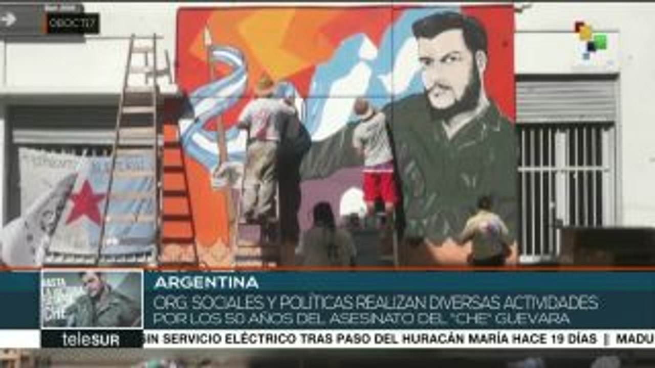 Argentinos recuerdan al Che Guevara a medio siglo de su deceso