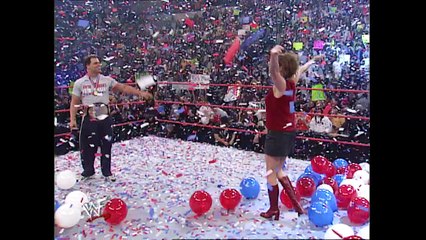 Stephanie McMahon, Kurt Angle and Mick Foley Segment