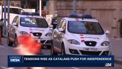 i24NEWS DESK | Tensions rise as Catalan push for independence | Monday, October 9th 2017