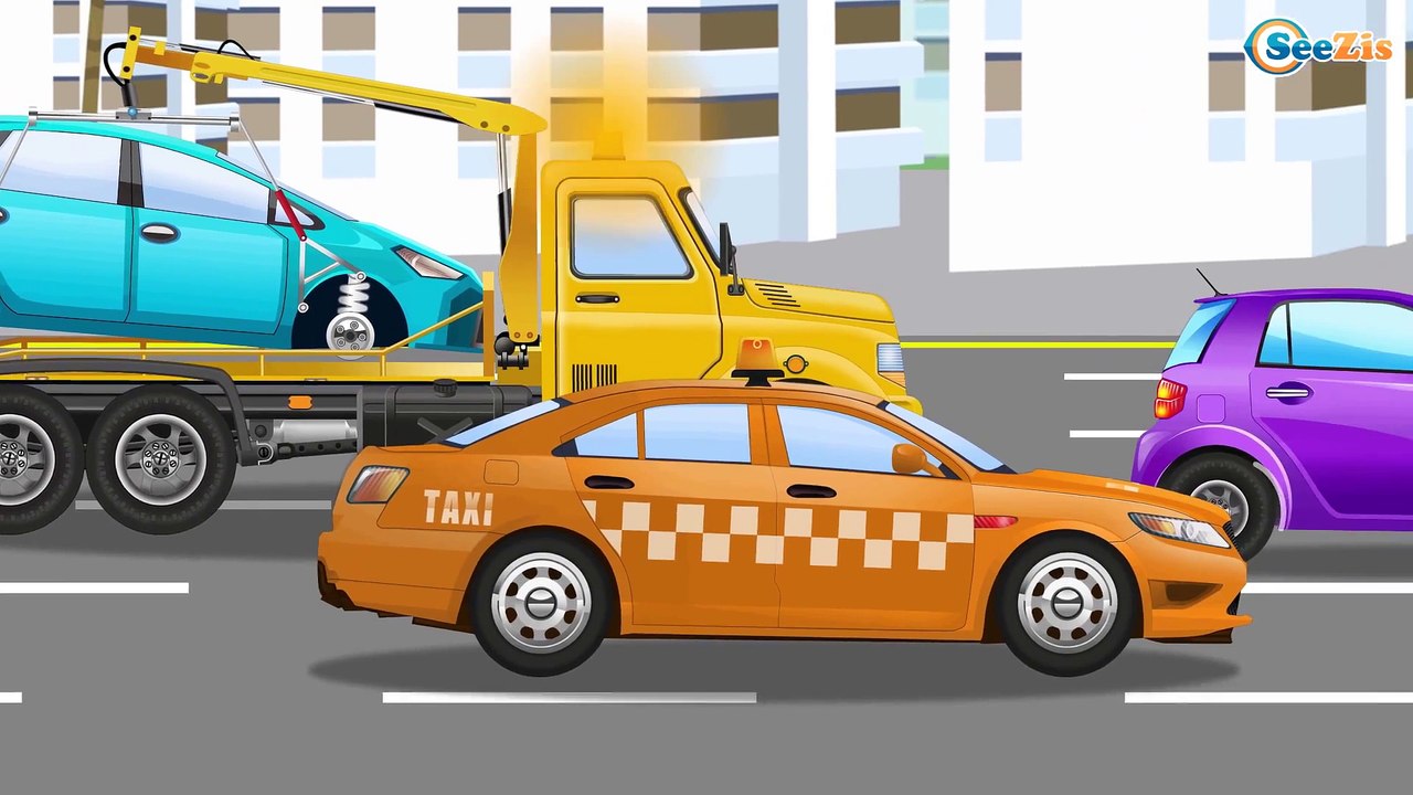 La Voiture de Police et Compilation d'accident pour bébés - Dessin animé français - Voitures