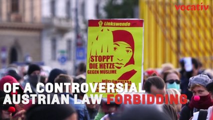 Protesters Wear Masks And Costumes To Object To Austria’s ‘Burqa Ban’