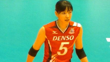 石井里沙選手(Risa Ishii)デンソーエアリービーズ【Vﾌﾟﾚﾐｱﾘｰｸﾞ開幕戦】2015.10.17東京体育館