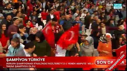 Ampute milliler şampiyon oldu