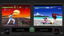 Dual Longplay [24] Dead or Alive (Sega Saturn vs Playstation) Side by Side Comparison
