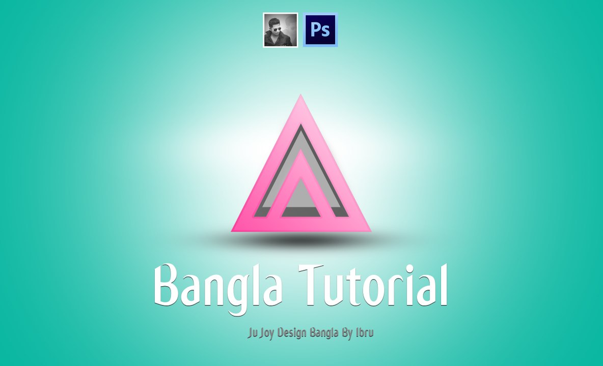 Photoshop & illustrator Triangle Logo | Bangla Tutorial | Ju Joy Design Bangla | By Ibru