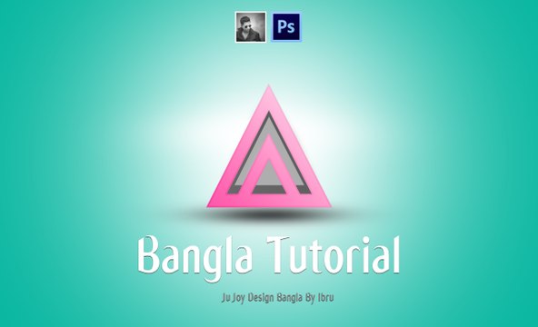 Photoshop & illustrator Triangle Logo | Bangla Tutorial | Ju Joy Design Bangla | By Ibru
