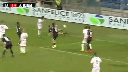 1-0 Martí Riverola Goal Italy  Serie C  Girone B - 09.10.2017 Reggiana 1-0 Vicenza Calcio