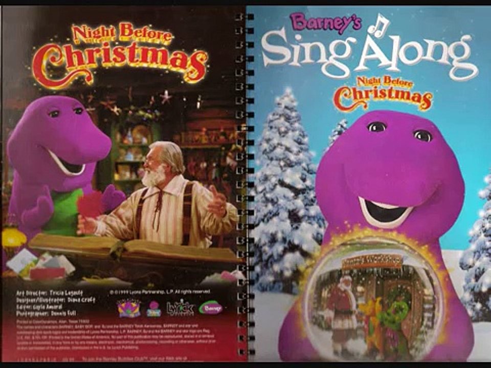 Barneys Sing Along Night Before Christmas Cassette Vidéo Dailymotion