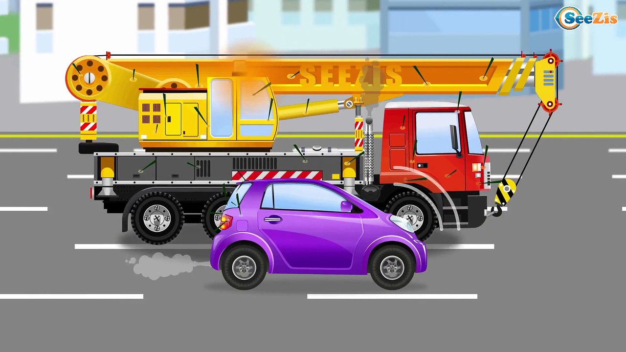 СБОРНИК: Мультфильмы про Машинки Большой Экскаватор и Кран на стройке - Развивающие видео для детей