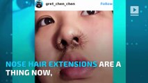 Beauty trend alert: Nose hair extensions (not a joke)