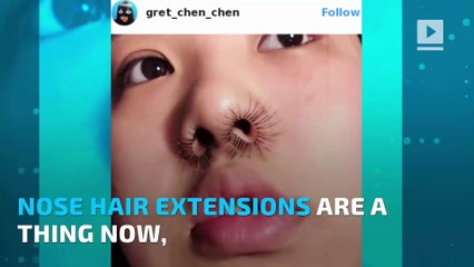 Beauty trend alert: Nose hair extensions (not a joke)