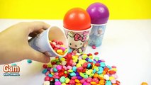Balls Surprise eggs Kinder Toys Disney Frozen Peppa pig Hello kitty Spiderman Play Doh Learn Colors