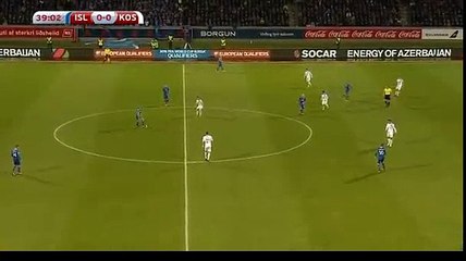 Iceland 1 - 0 Kosovo 08/10/2017  Gylfi Sigurdsson Super Goal 40' World Cup Qualif HD Full Screen .