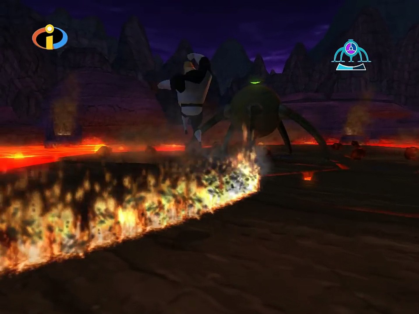The Incredibles Video Game Walkthrough Part 8 - Volcanic Eruption