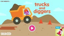 Sago Mini Trucks & Diggers - Kids Learn To Build Home - Fun Construction Building Games For Children