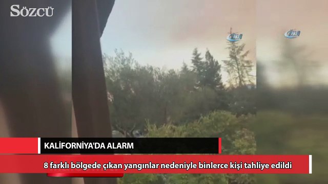 Kaliforniya'da alarm: Binlerce kişi tahliye edildi