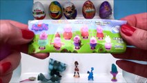 15 Chocolate Surprise Eggs Opening Disney Trolls Kinder Emoji Doc McStuffins Peppa Pig