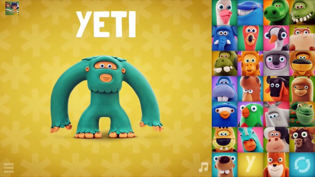 Plastilina ALFABETO. Los animales enseñan el alfabeto. Talking ABC And ZOO Alphabet