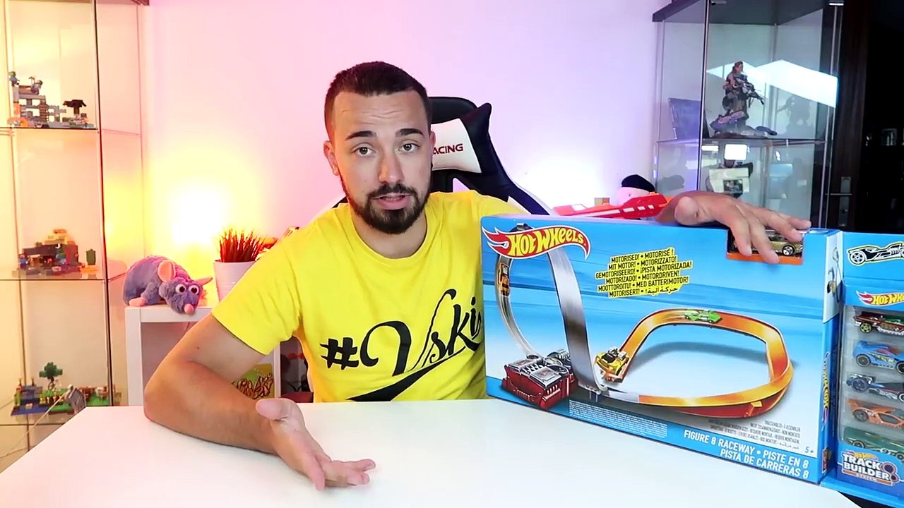 A MINHA NOVA PISTA AUTOMÁTICA DA HOT WHEELS RACE WAY !