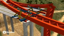 Đây là cách người ta làm những cây cầu vượt sông - Video mô phỏng quá trình xây dựng cầu