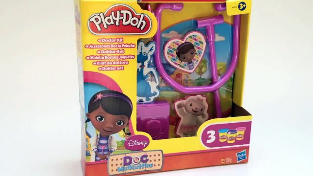 Play Doh Doc McStuffins Doctor Kit Playset Disney Junior Playdough Stuffy Chilly Lambie