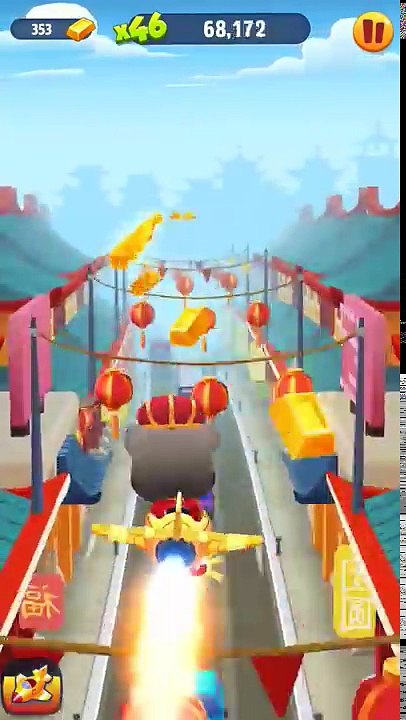 Talking Tom Gold Run in China ✔ King Tom celebrates in China - 2017 New Update GamePlay