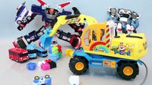 Pororo Excavators Tayo The Little Bus English Learn Numbers Colors Toy Surprise Eggs Toys
