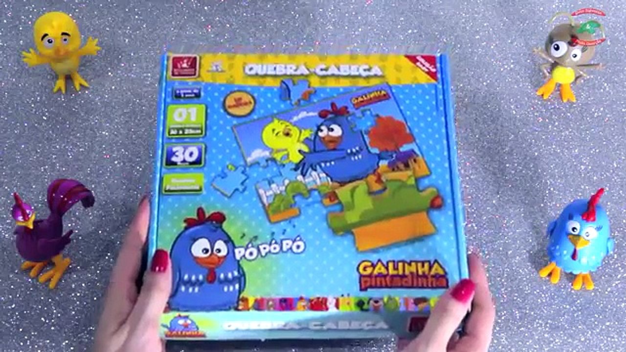 Galinha Pintadinha e Pintinho Amarelinho - Montando Quebra-Cabeça para Crianças