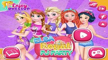 Disney Princess Games - Elsa Anna Rapunzel Royal PJ Party Dress Up Game