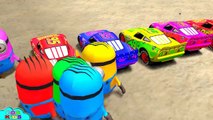 Minions COLORS & Lightning McQueen Cars - Finger Family Nursery Rhyme And Kids Songs