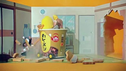 日清カレーメシ CM「メンよりメシ 篇」 30秒