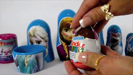 Download Video: Disney FROZEN Nesting Dolls - Surprise Toys -Matryoshka Dolls Stacking Cups