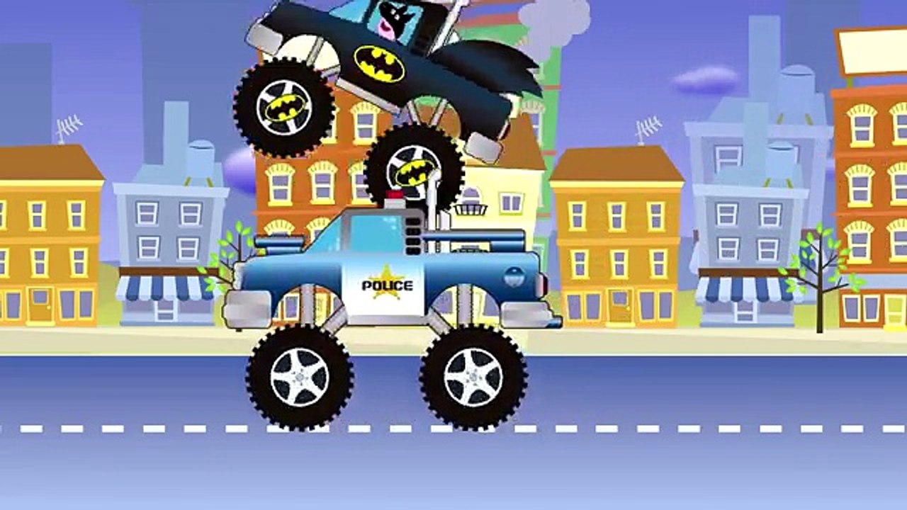 PEPPA PIG BATMAN TRUCK / Monster Trucks Crashes / Vehicles for Children /Episode 4