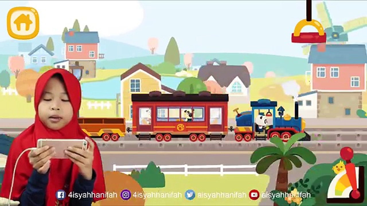Main Game ❤ DR. Panda Train ❤ Mudik Lebaran Naik Kereta Api ❤ Seru Banget