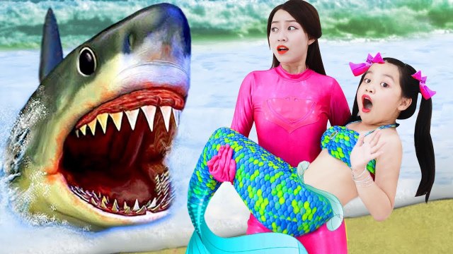 Bad Kids & Bad Shark Johny Johny Yes Papa Song Nursery Rhymes & Learn Colors for Children Toy Baby
