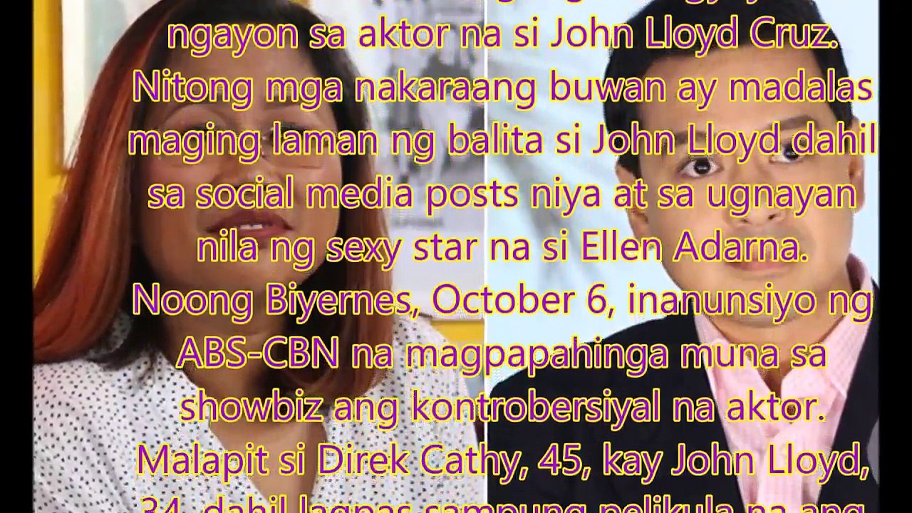 John lloyd may pagkakataon pang bumangon at magbago ayon kay Direk Cathy Garcia Molina