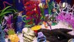 Disney FINDING DORY and FINDING SPONGEBOB Toys: Dory, Marlin + Nemo Swimming in Water