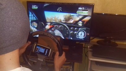 gameplay dirt 2 com volante caseiro