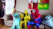 Spiderman, Spiderbaby, Elsa, and Snow White vs Catwoman and Itchy powder Funny superheroes IRL