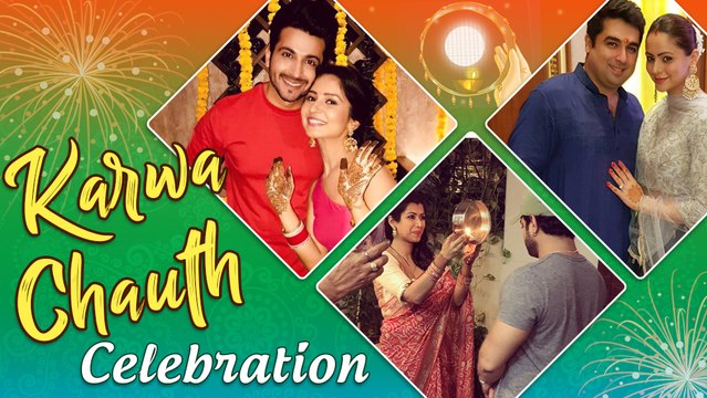 TV Celebs KARWACHAUTH Celebration : Karan Patel, Arjun Bijlani, Drashti Dhami, Aamna Sharif