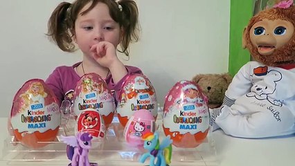 Киндер сюрприз Макси мой маленький пони, Kinder Maxi Surprise Eggs My little pony, Hello Kitty, .